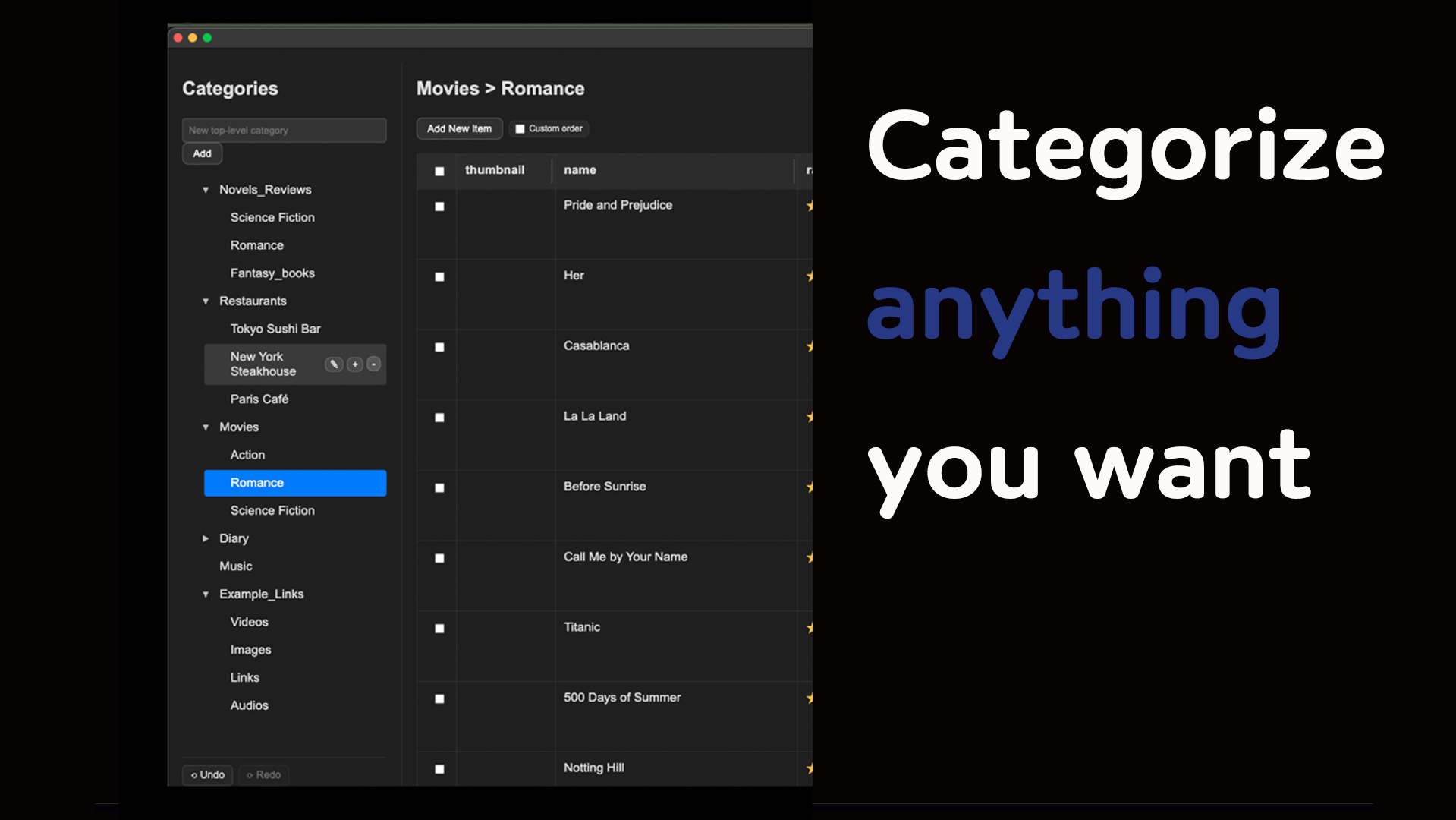 Add anything